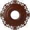 Ekena Millwork Orrington Medallion (Canopies up to 6 1/4"), 22"OD x 6 1/4"ID x 1 3/4"P, Burnished Mahogany Crackle CM22ORBMC - alternate 1